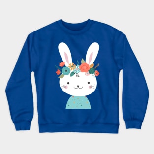 Flower Bunny Crewneck Sweatshirt